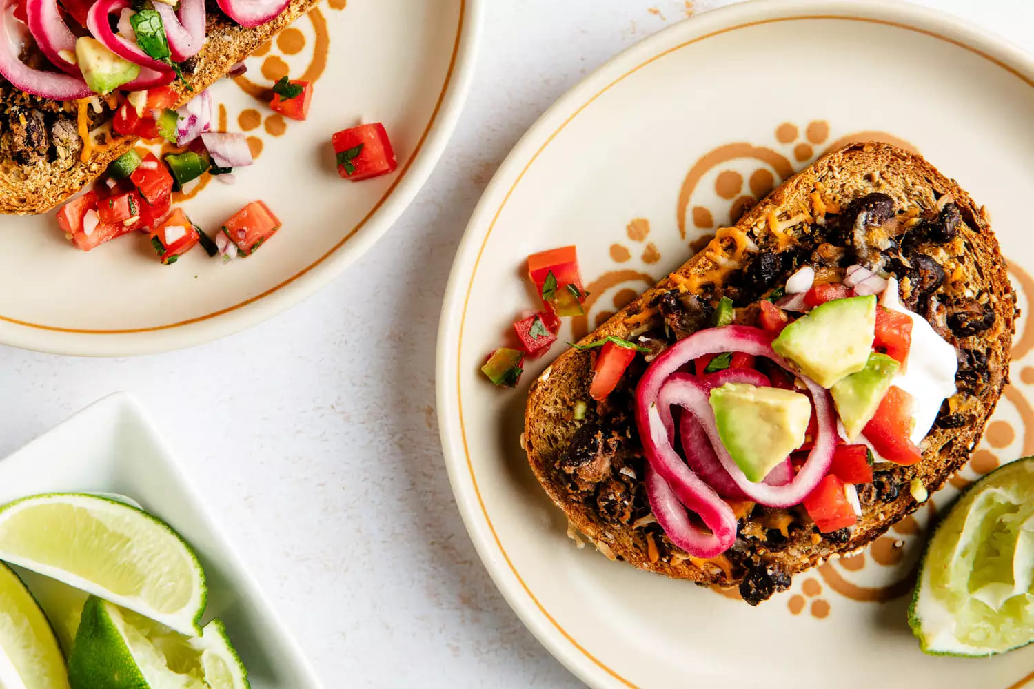 Black Bean Toasts